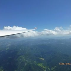 Flugwegposition um 12:16:53: Aufgenommen in der Nähe von Gemeinde Turnau, Österreich in 2116 Meter